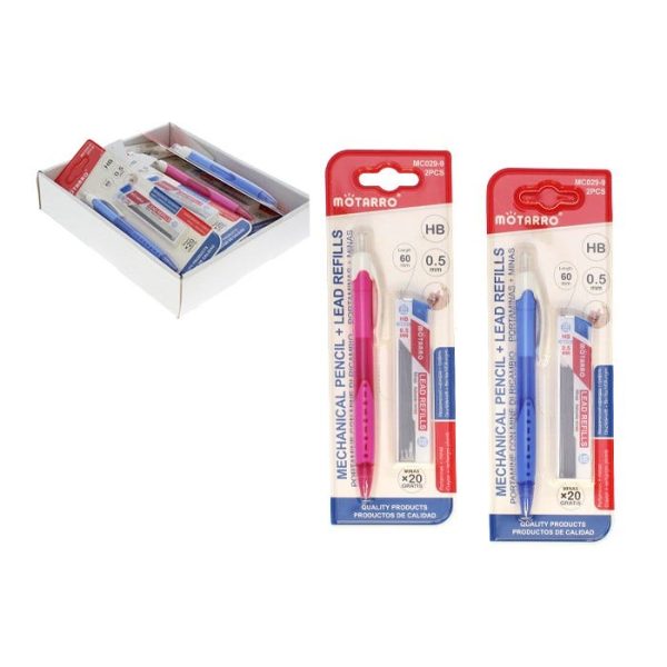 LAPIZ MECANICO 2PZAS HB 0.5
