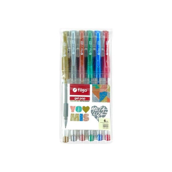 BOLIGRAFO DE COLORES 6PZAS