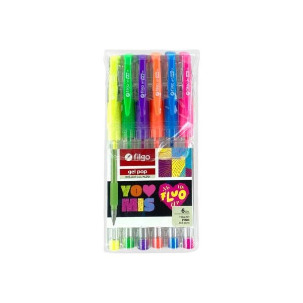 BOLIGRAFO GEL 6PZAS