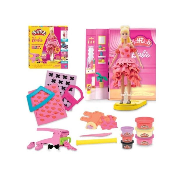 PD SET DE PLASTILINA BARBIE DESFILE DE MODA C/ACCE