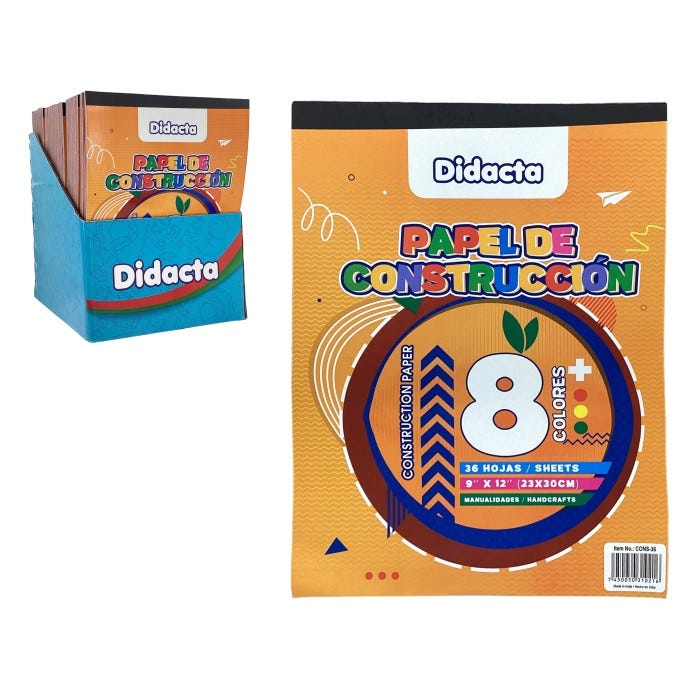 PAPEL DE CONSTRUCCION (36 HOJAS)