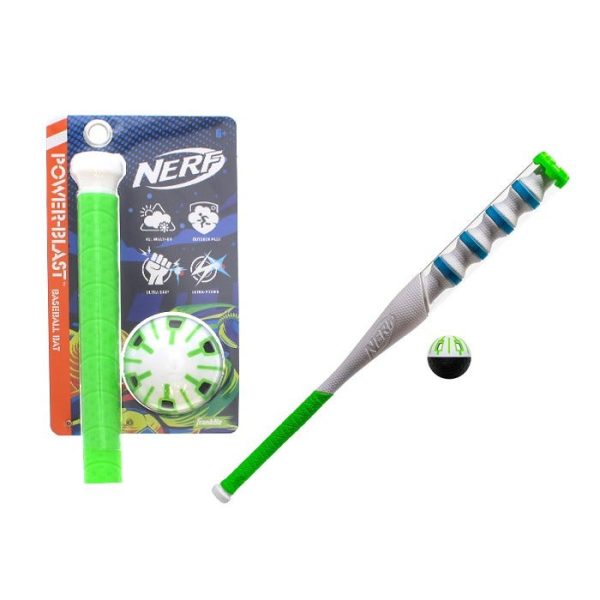 BATE C/ BOLA BEISBOL NERF 2PZS 81.3CM