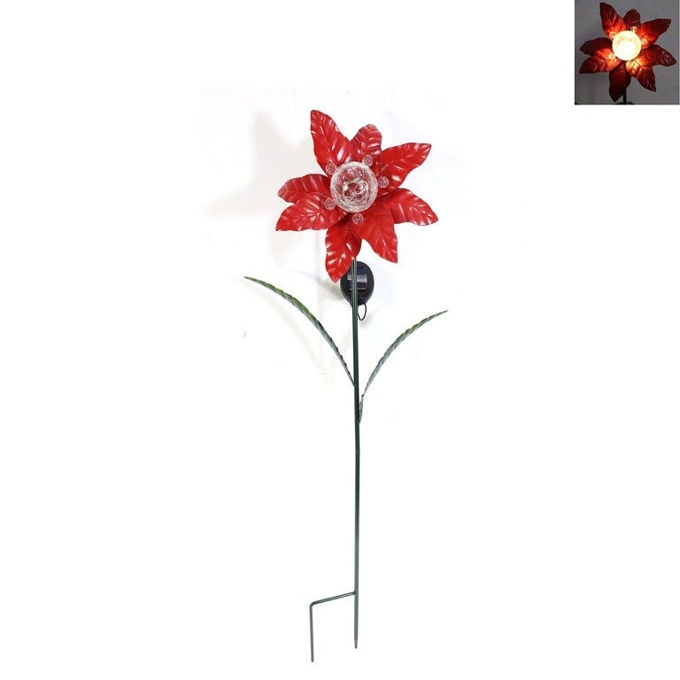 ESTACA DFLOR 23X91X13CM ROJO-VERDE