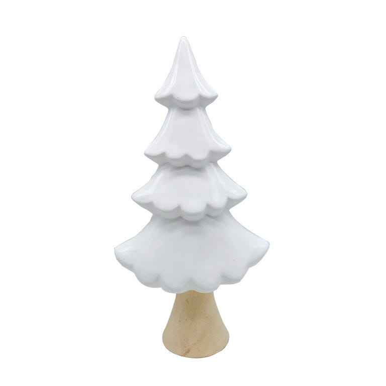 ADORNO ARBOL 31.9CM BLANCO