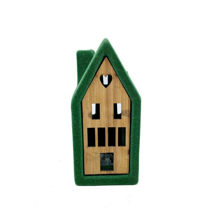 ADORNO CASA LED 16CM VERDE