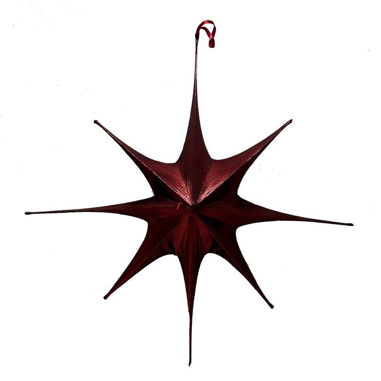 ESTRELLA DECO 125CM ROJO