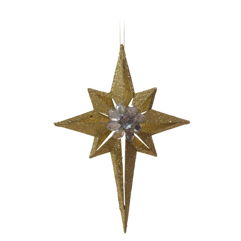 ORNAMENTO 16X21CM DORADO