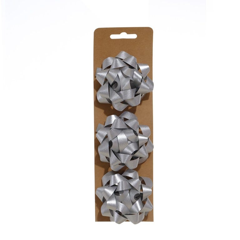 JGO 3 LAZOS 8CM PLATEADO