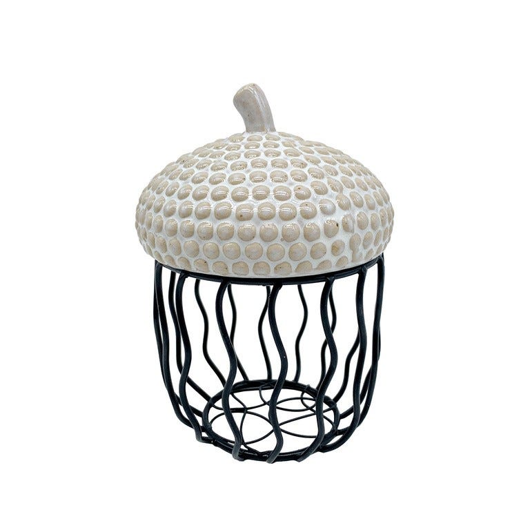 ADORNO PINA 13CM BLANCO