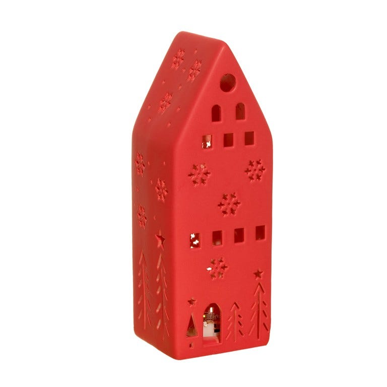 CASA LED 22.5CM ROJO