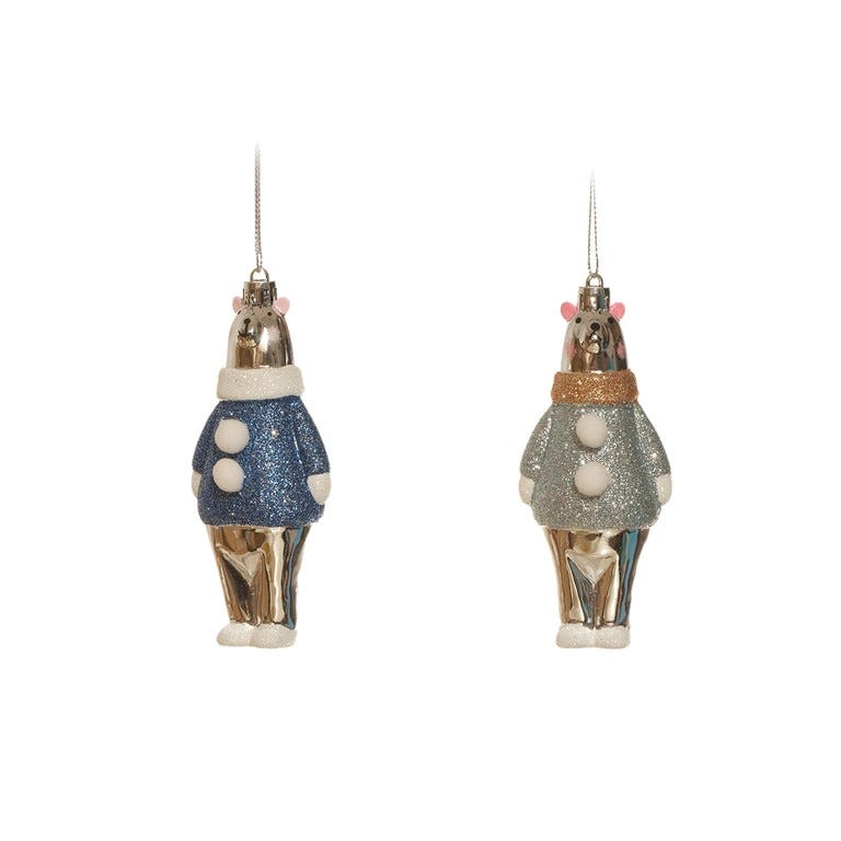 JGO 2 ORNAMENTOS 12CM AZUL