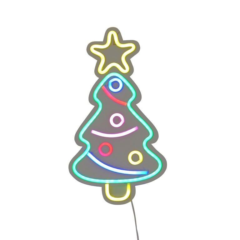 LETRERO LED ARBOL 22X40CM USB
