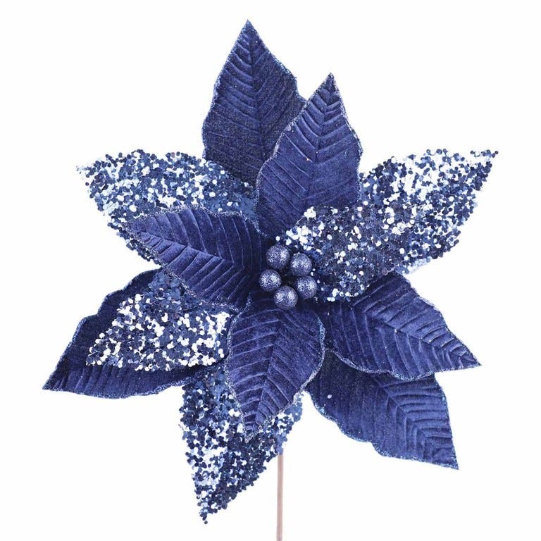 PONSETIA 34X50CM 12P AZUL