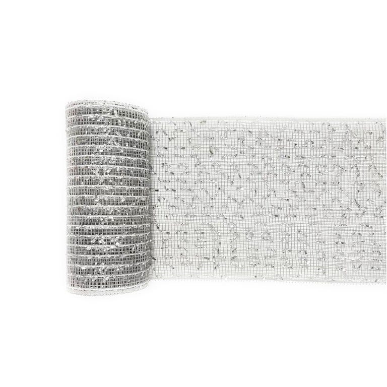 MALLA DECO 15CM X 10YDS GR-PL PDQ