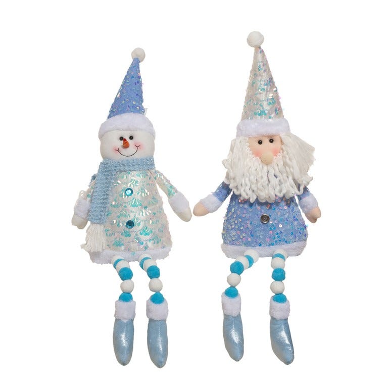 FIG. SANTA-H-NIEVE 48CM AZL-BLAN S2