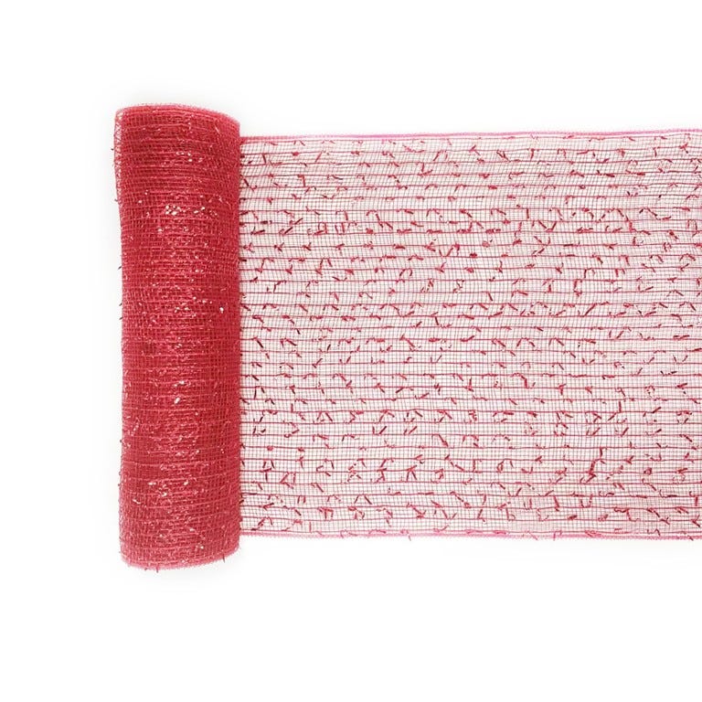 MALLA DECO 27CM X 5YDS ROJO PDQ