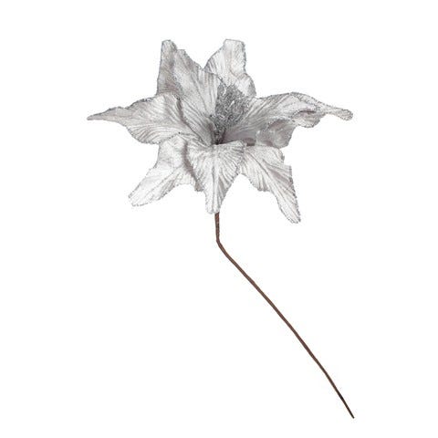 POINSETIA 9P 41X24X41CM PLATEADO