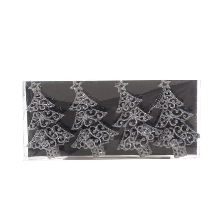 JGO 4 ORNA ARBOL 9X3X14.5CM PLATA