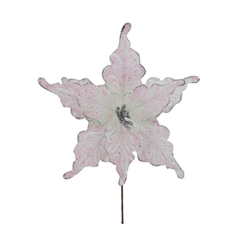 PONSETIA 8P 31X30CM BCO-PLATEADO