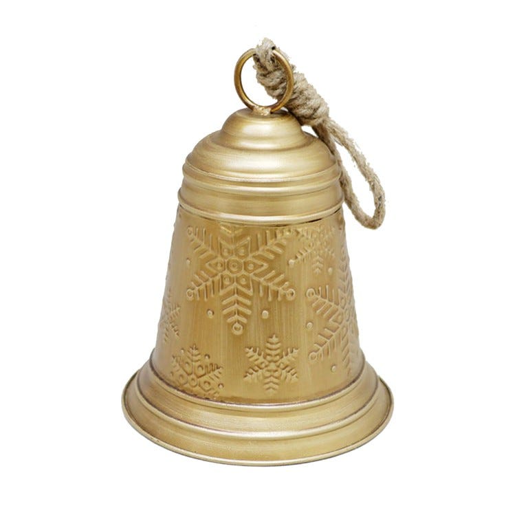 CAMPANA 19.5X25.5CM DORADO