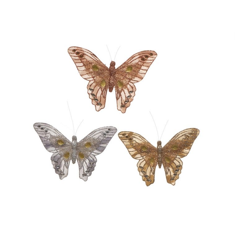 ORNAMENTO MARIPOSA 16CM MULTIC S3