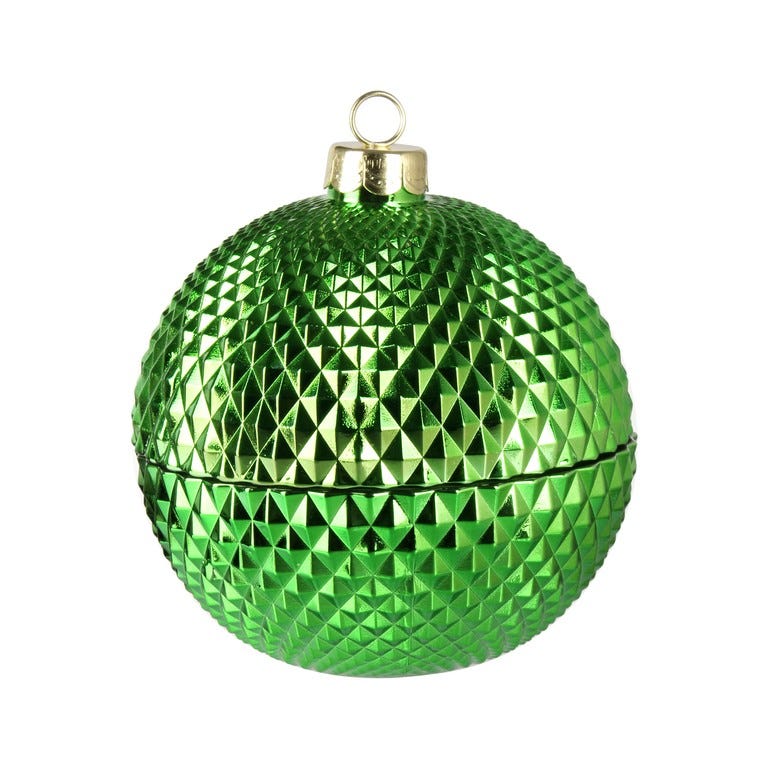 ADORNO ESFERA 10.9CM VERDE