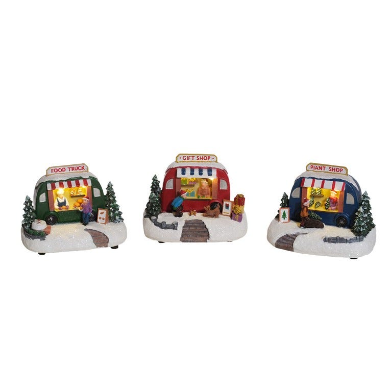 VILLA LED 14.5X11X8CM BAT-NO-INC
