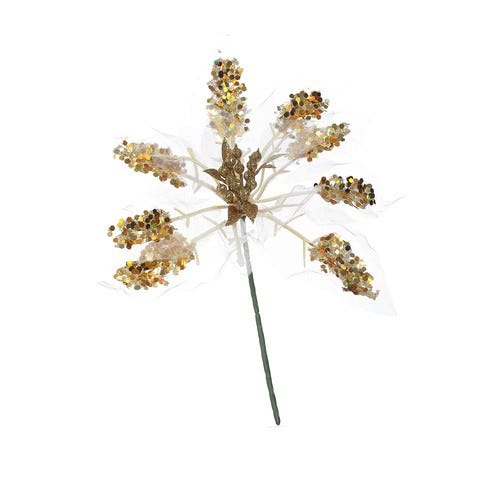 POINSETIA 22CM DORADO