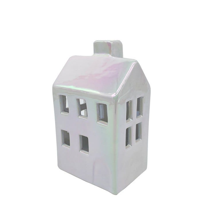 ADORNO CASA LED 12.8CM BLANCO