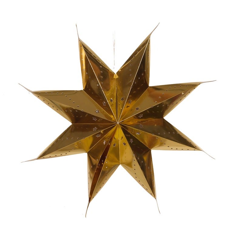ESTRELLA 83CM DORADO