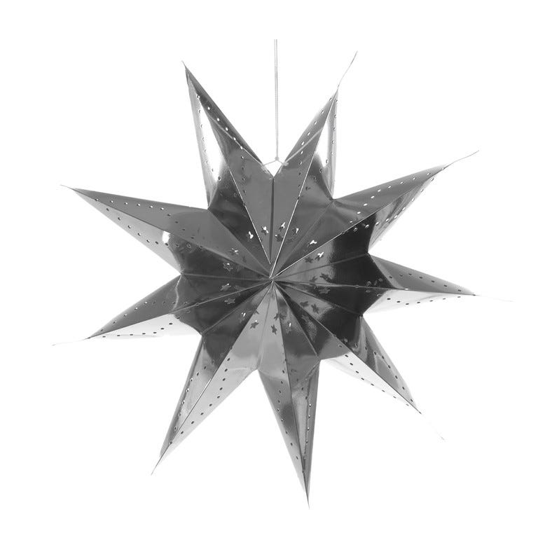 ESTRELLA 83CM PLATEADO