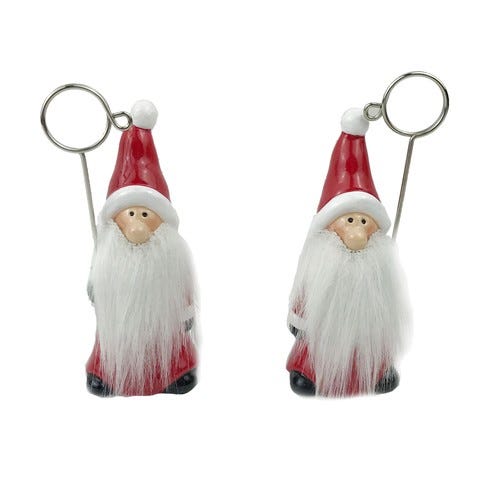 TARJETERO SANTA 4.7X4X12CM ROJO-BLANCO 2-S