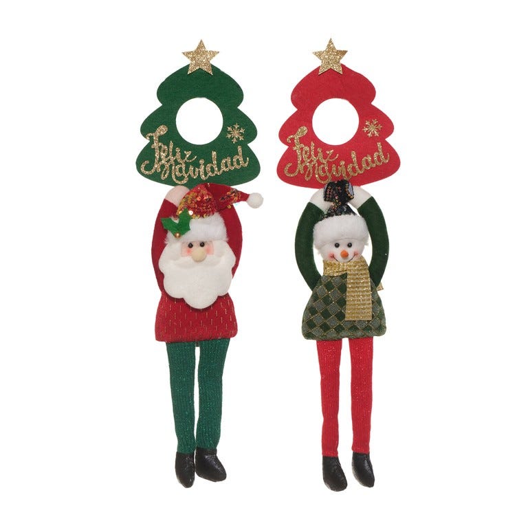 ORNA SANTA HNIE 53CM ROJO-VERDE S2