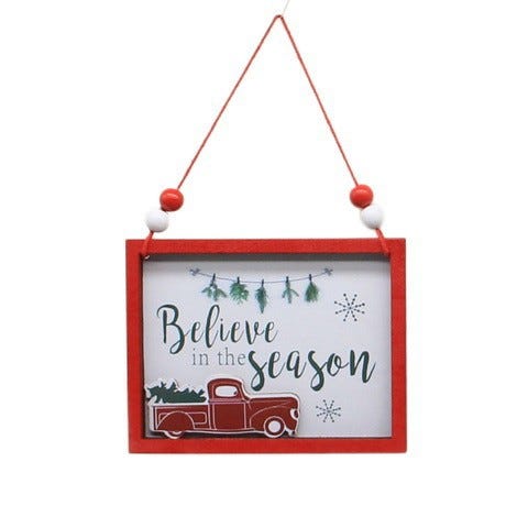 ORNAMENTO NAVIDENO 10X1.3X13CM