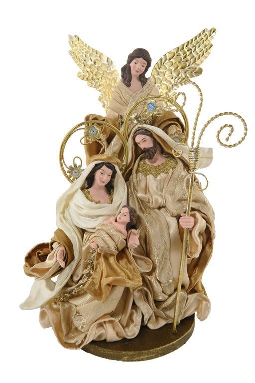 SAGRADA FAMILIA C-ANGEL 34CM DORADO
