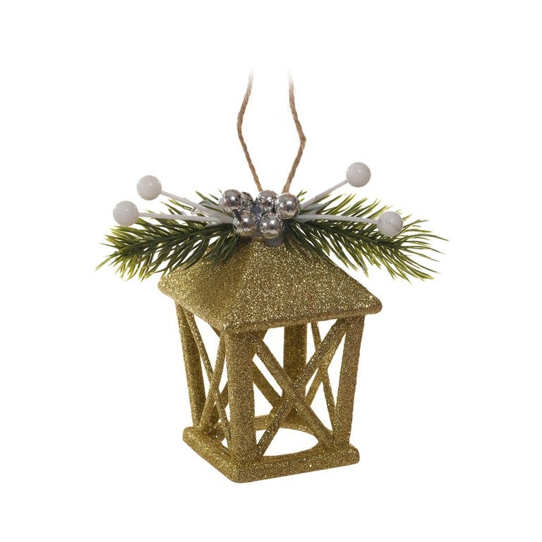 ORNAMENTO 7X10CM DORADO