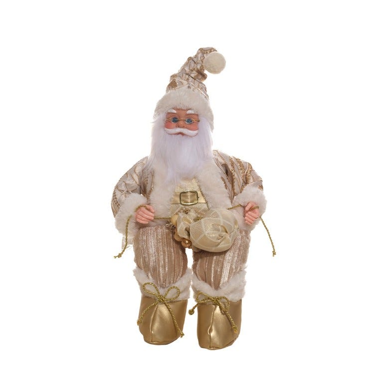 FIG SANTA C-MUSICA MOV 40CM DORADO