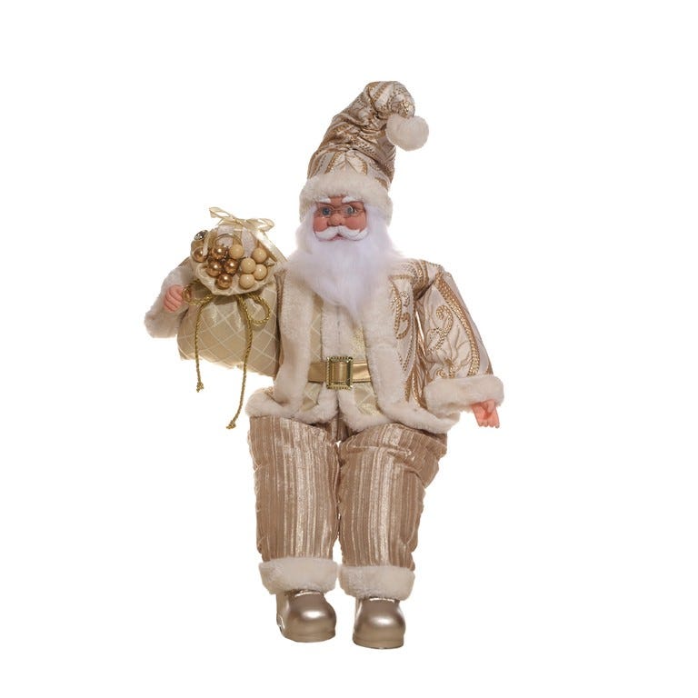FIG SANTA C-MUSICA MOV 66CM DORADO
