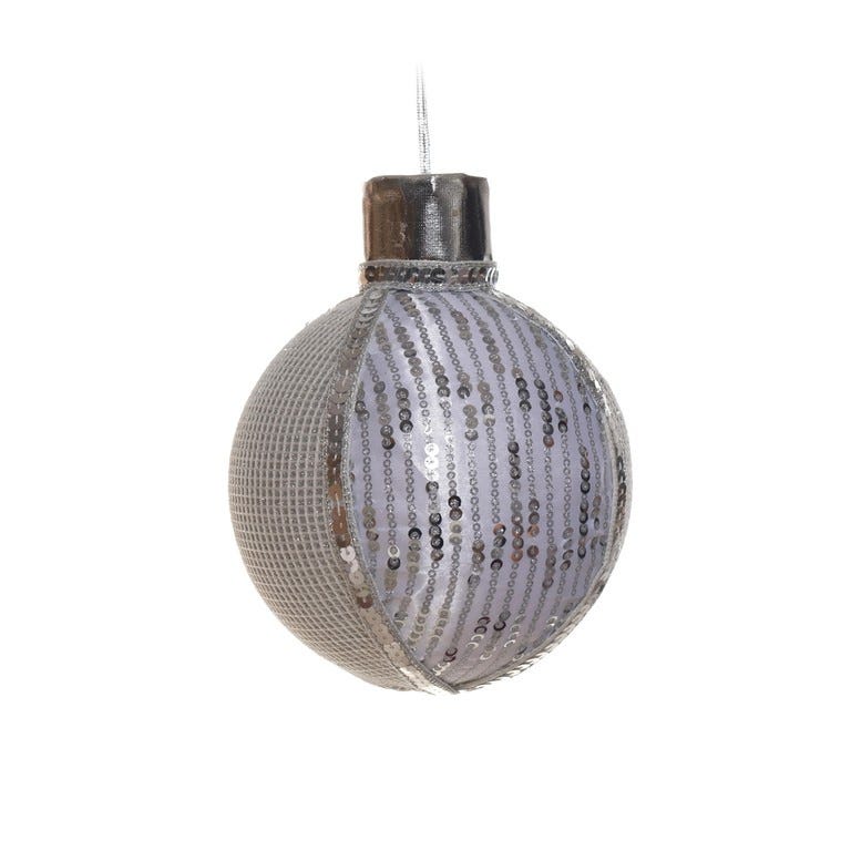 ORNAMENTO ESFERA 19CM PLATEADO