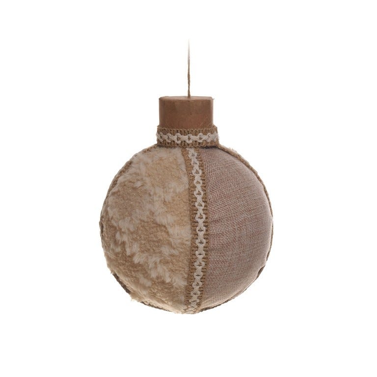ORNAMENTO ESFERA 19CM NATURAL