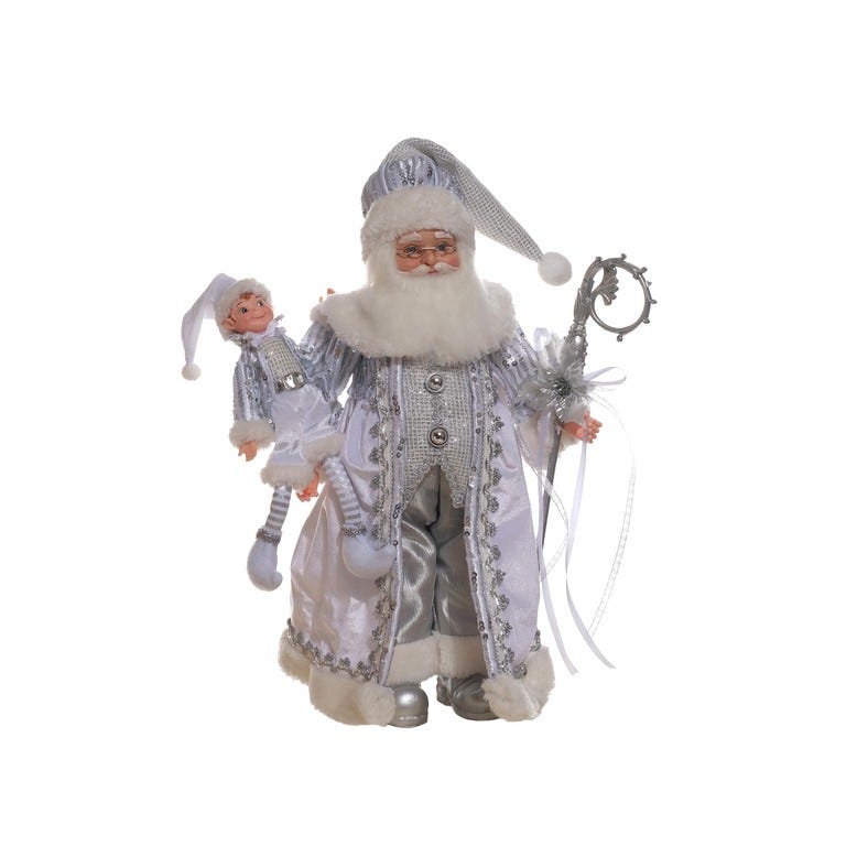 FIG SANTA C-ELFO 45CM PL-BL
