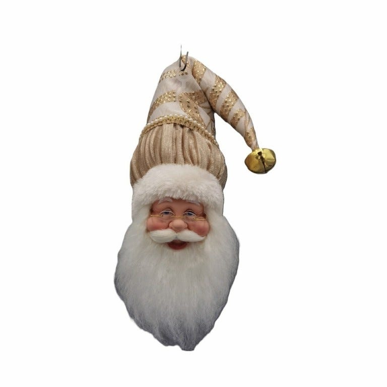 ORNAMENTO CABEZA SANTA 30CM DORADO