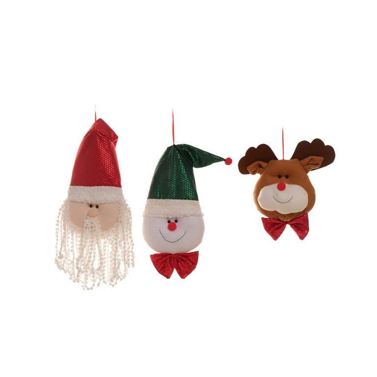 SET DE 2 ORNAMENTO PELUCHE COUNTRY