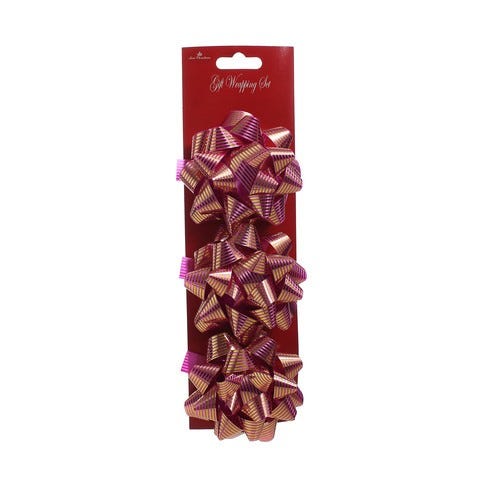 JUEGO 3 LAZOS ESTRELLA 9CM