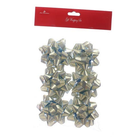 JUEGO 6 LAZOS ESTRELLA 7.5CM