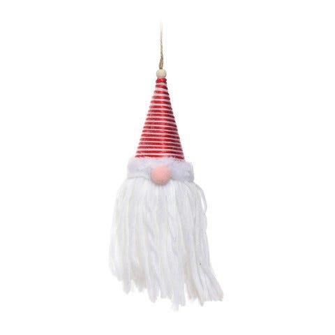 ORNAMENTO 13X20CM BLANCO-ROJO