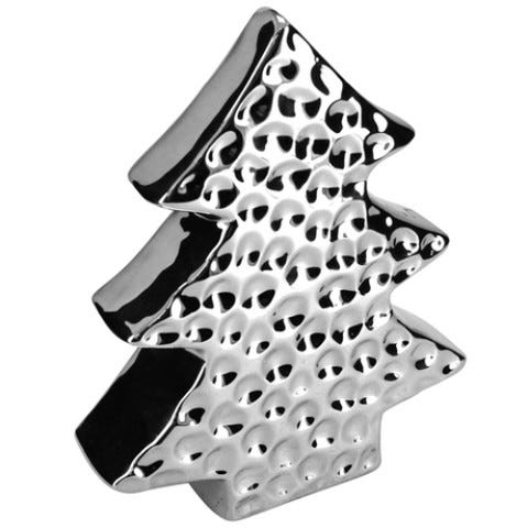 ADORNO ARBOL 20.5CM PLATEADO