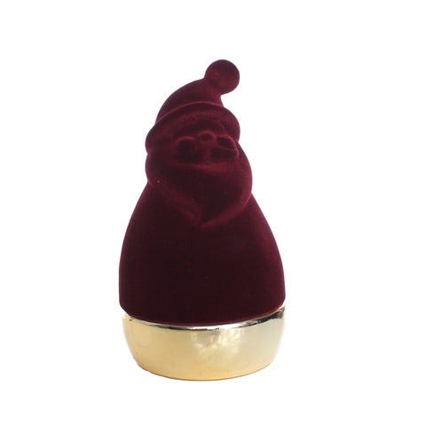 FIGURA SANTA 17CM ROJO-DORADO