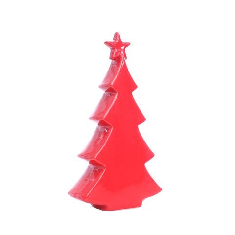 ADORNO ARBOL 20.3CM ROJO